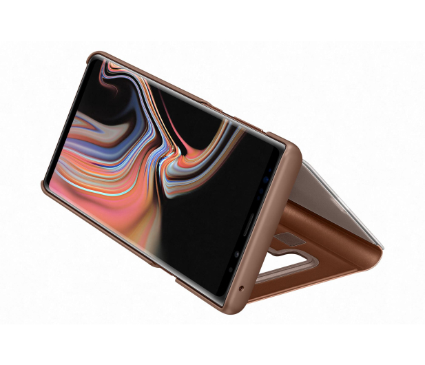Etui Clear View Standing Cover do Samsung Galaxy Note 9 brązowe - 441239 - zdjęcie 5